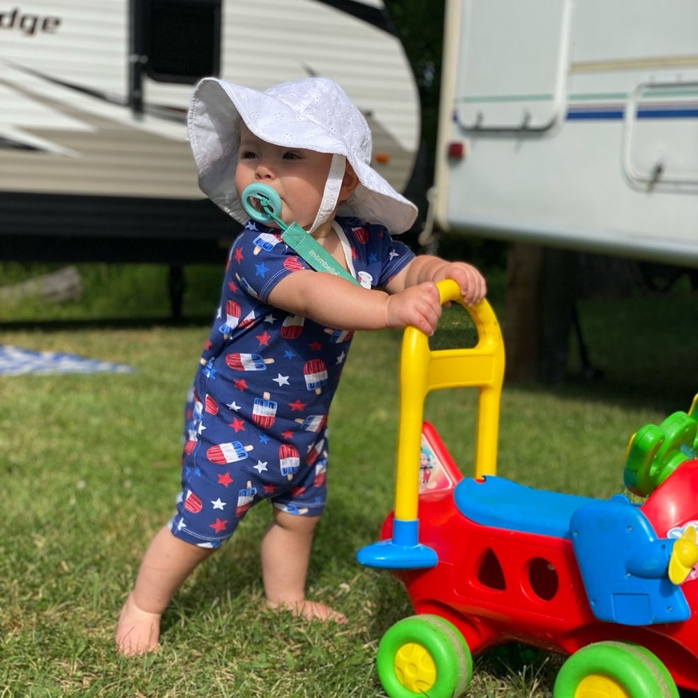 RWB Popsicle Envelope Romper